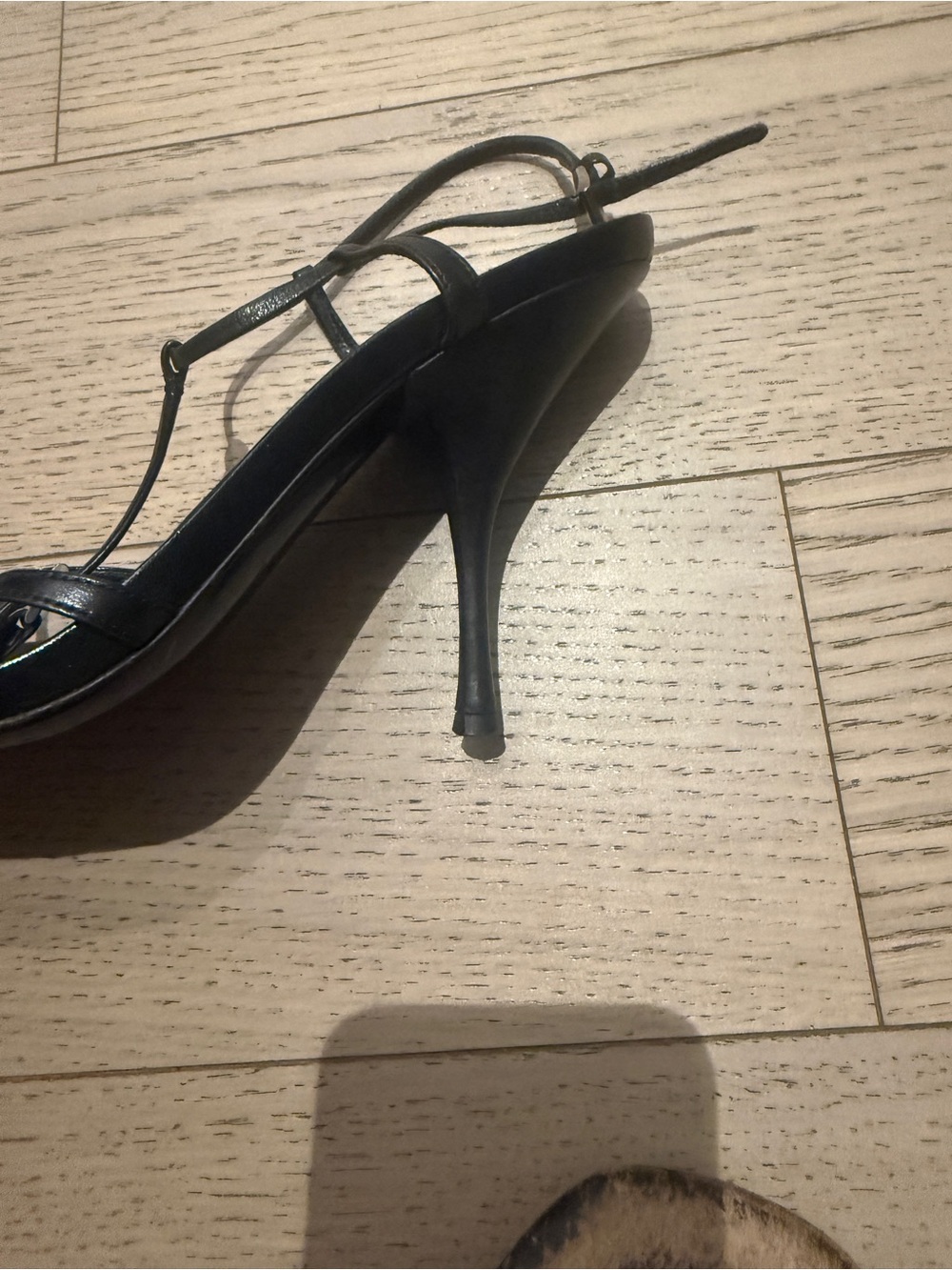 Prada Black Strappy Square-Toe Heels - Picture 9 of 10